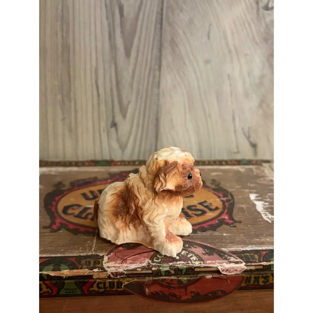 Miniature Shih Tzu Dog Figurine
